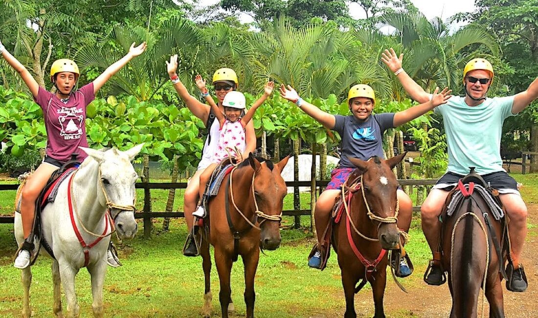 Rainforest horseback riding private tour from san jose