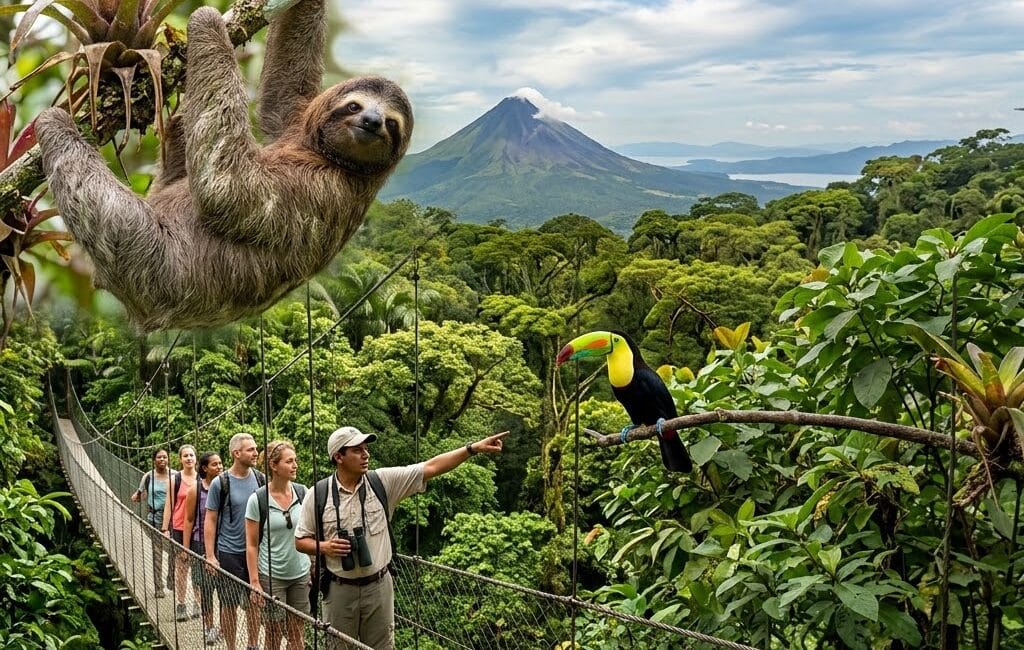 Sloth & Hanging Bridges Nature Tour