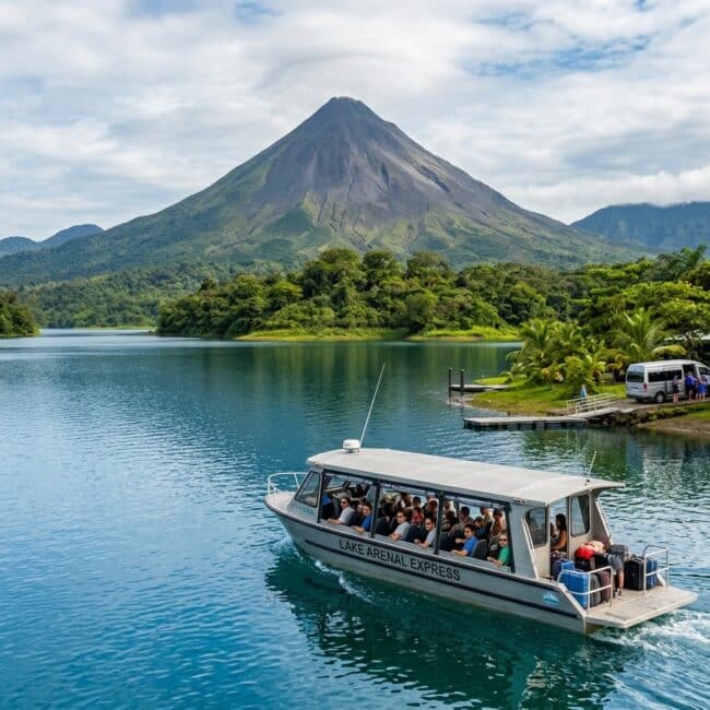 Lake Arenal Crossing Bus-Boat-Bus