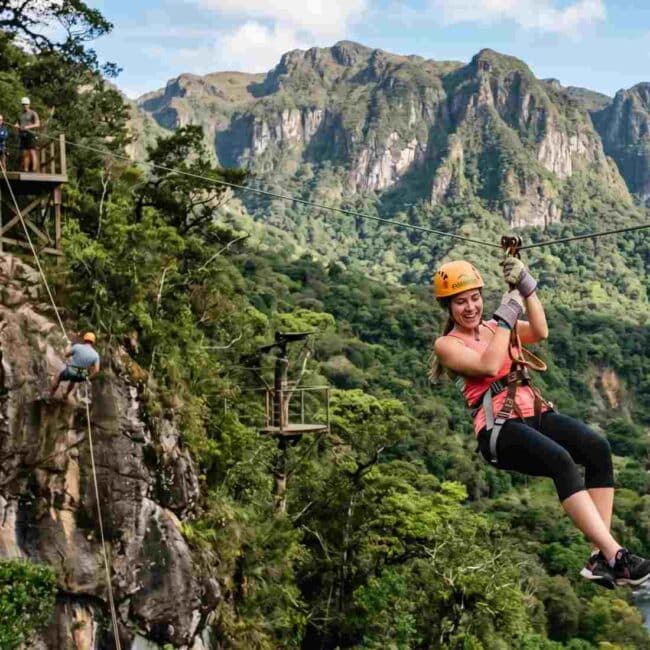 Waterfall Rappelling & Zipline Safari tour
